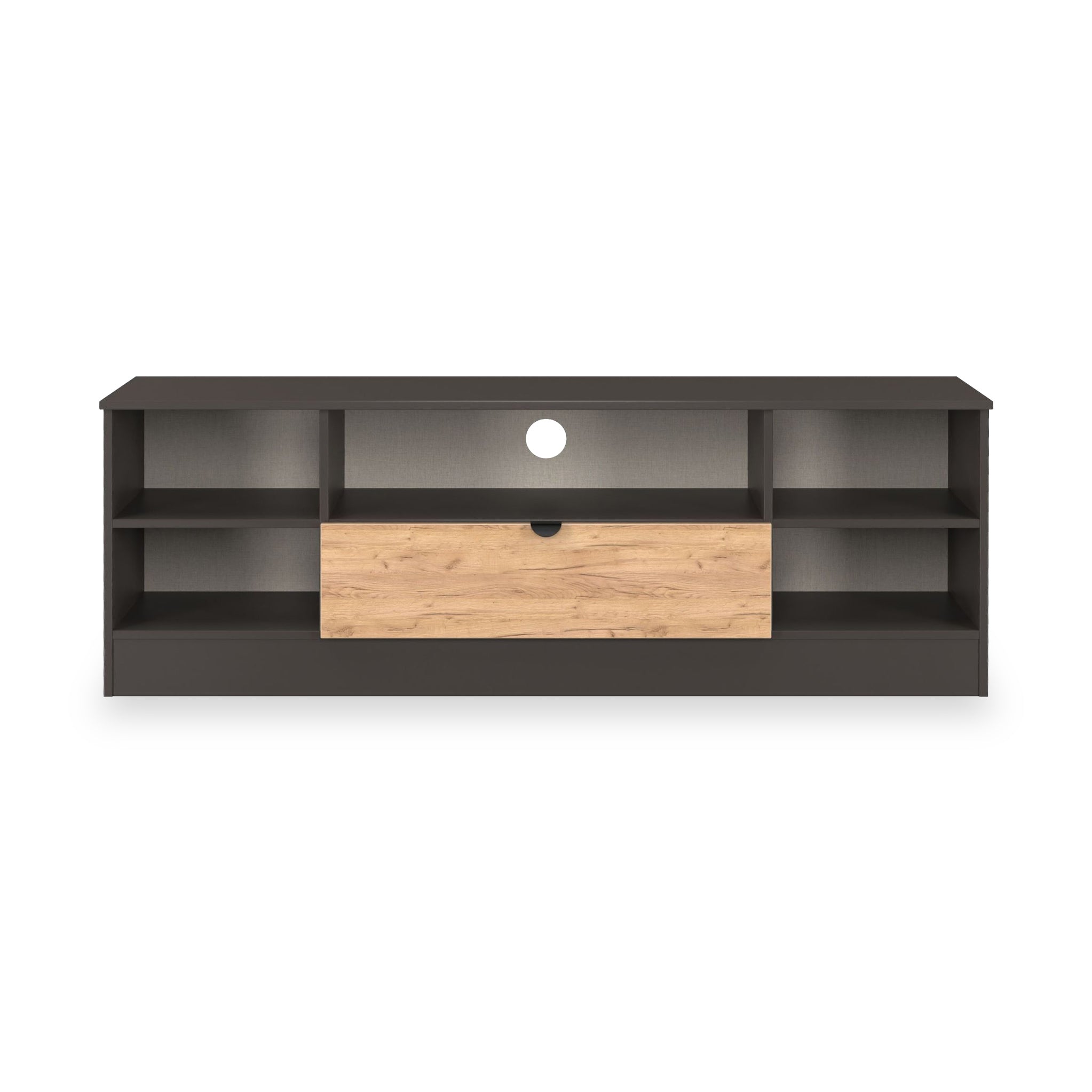 Meuble TV et multimédia Huxley large à 1 tiroir