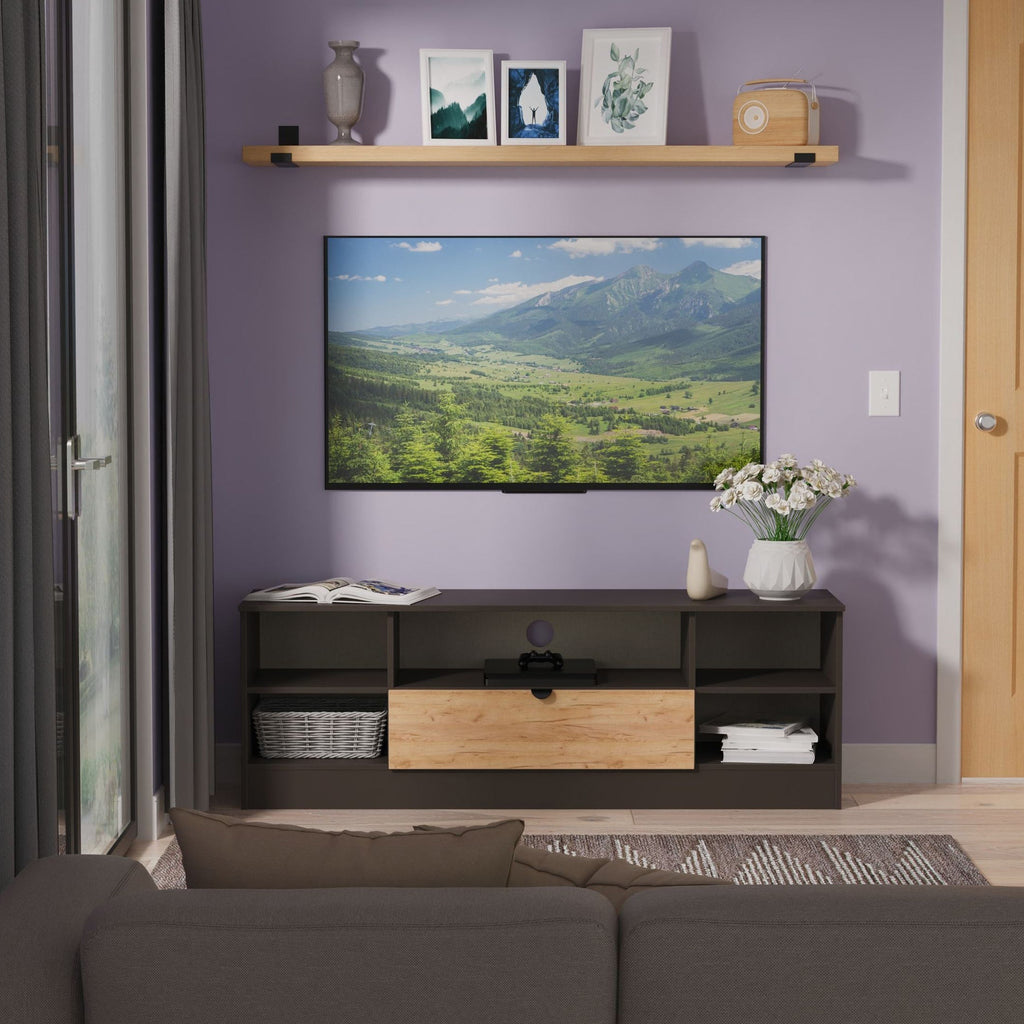 Meuble TV et multimédia Huxley large à 1 tiroir