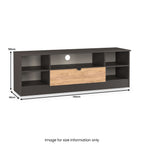 Meuble TV et multimédia Huxley large à 1 tiroir