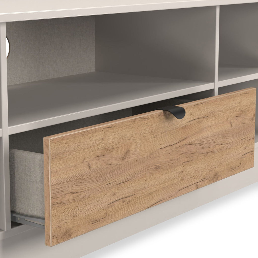 Meuble TV et multimédia Huxley large à 1 tiroir