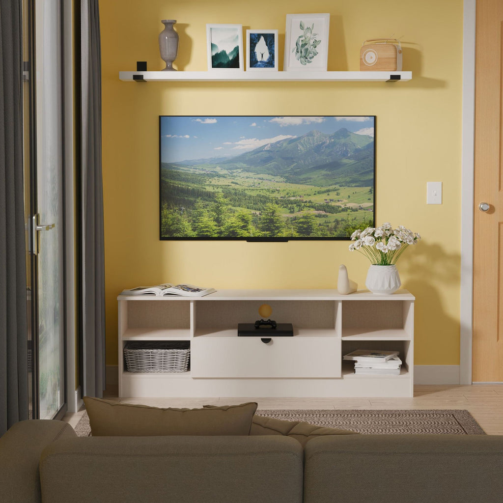 Meuble TV et multimédia Huxley large à 1 tiroir