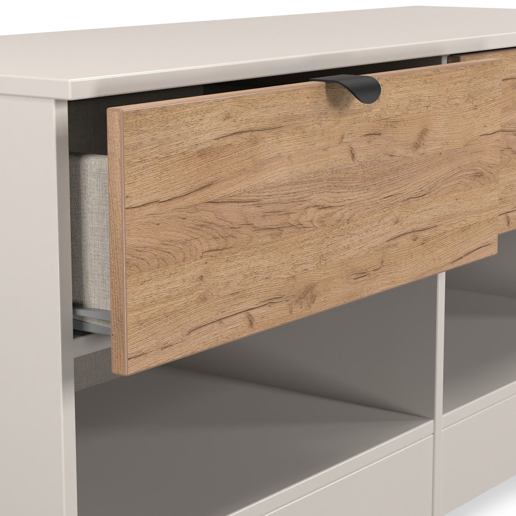 Meuble de rangement bas Huxley à 2 tiroirs