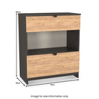 Commode profonde Huxley à 2 tiroirs