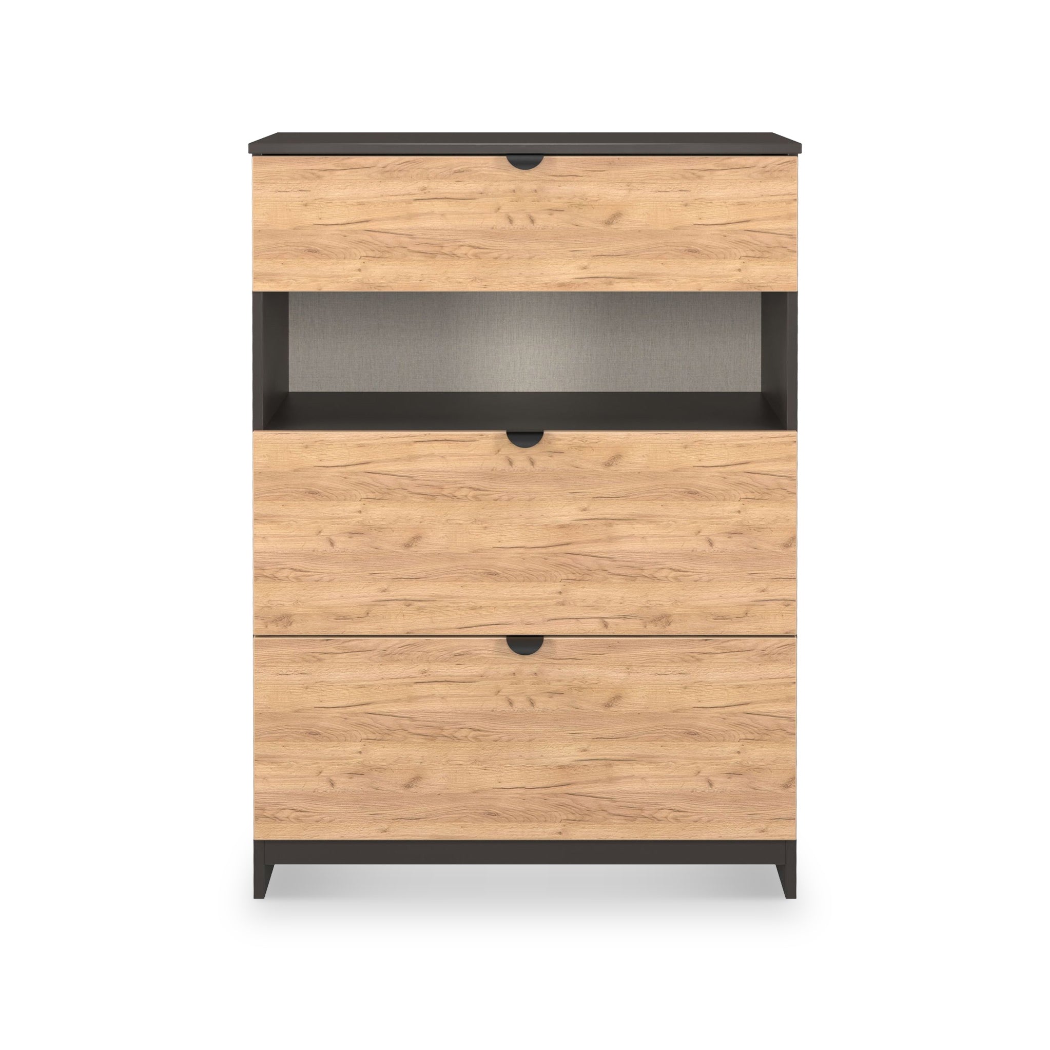 Commode profonde à 3 tiroirs Huxley