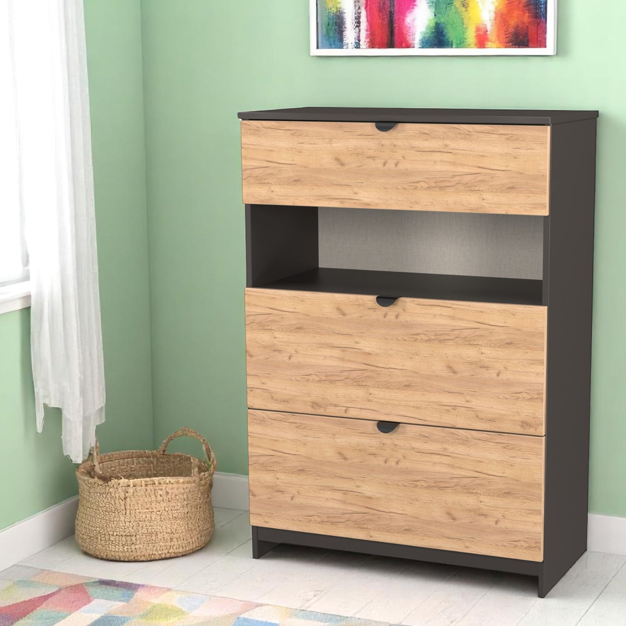 Commode profonde à 3 tiroirs Huxley