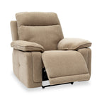 Fauteuil inclinable électrique Adrian en tissu doux au toucher