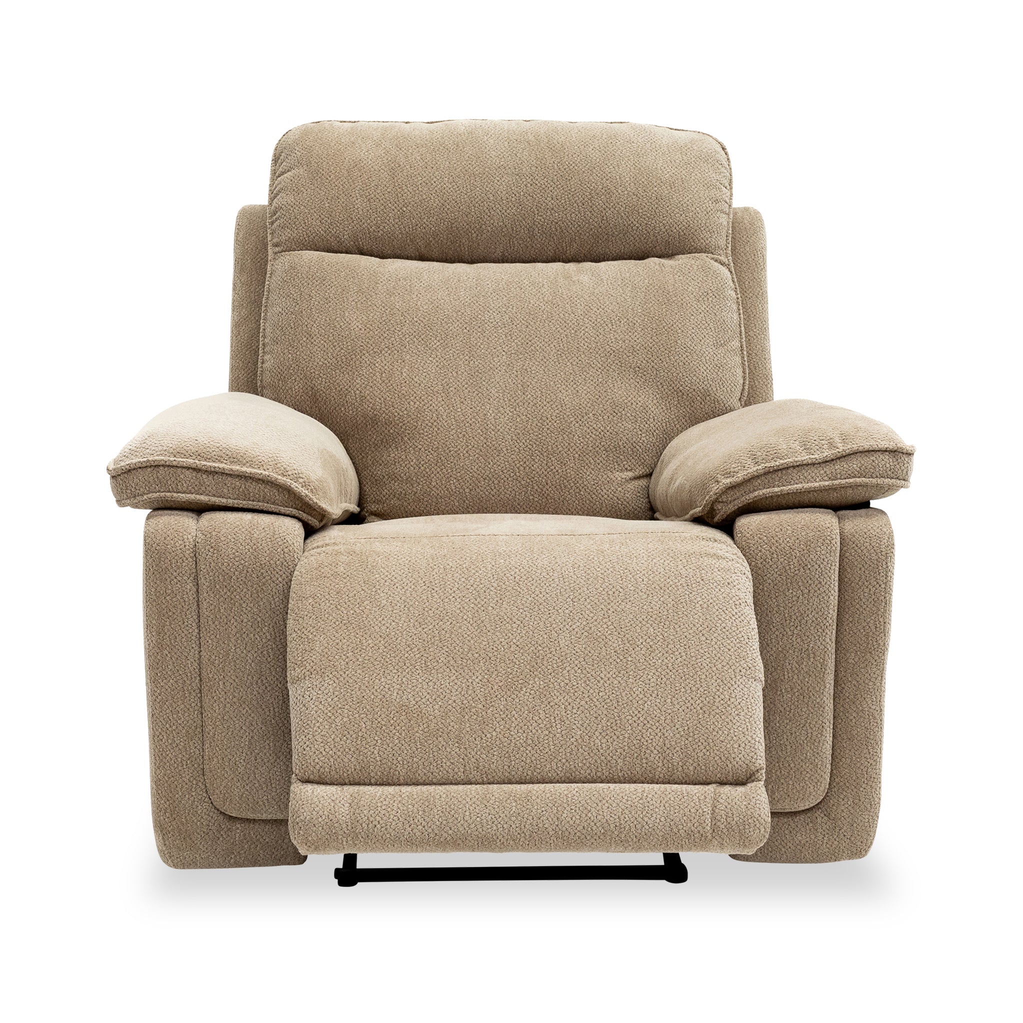 Fauteuil inclinable électrique Adrian en tissu doux au toucher