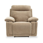 Fauteuil inclinable électrique Adrian en tissu doux au toucher