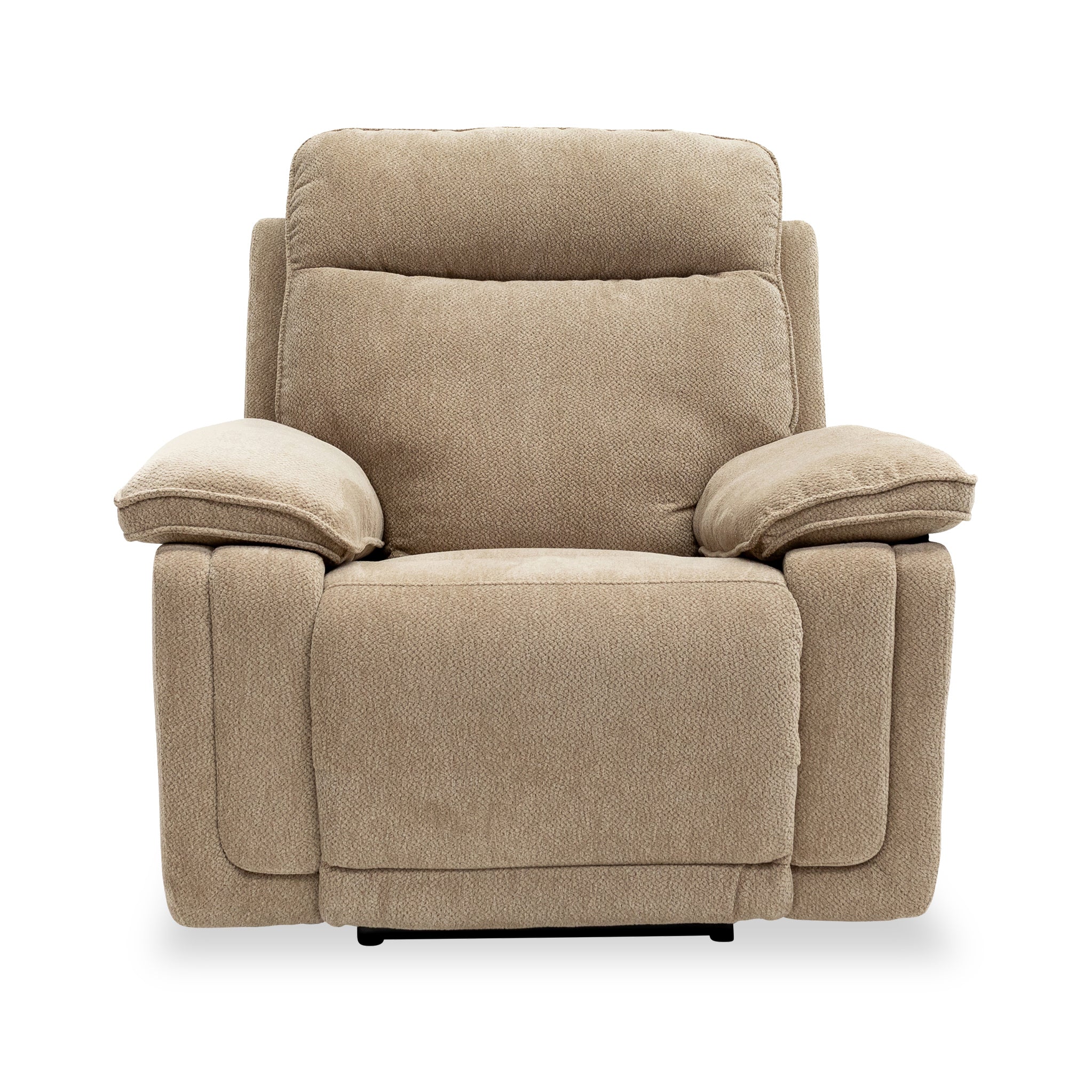 Fauteuil inclinable électrique Adrian en tissu doux au toucher