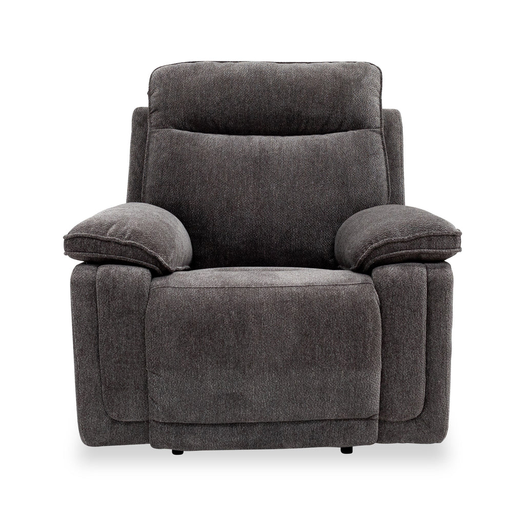 Fauteuil inclinable électrique Adrian en tissu doux au toucher