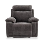 Fauteuil inclinable électrique Adrian en tissu doux au toucher