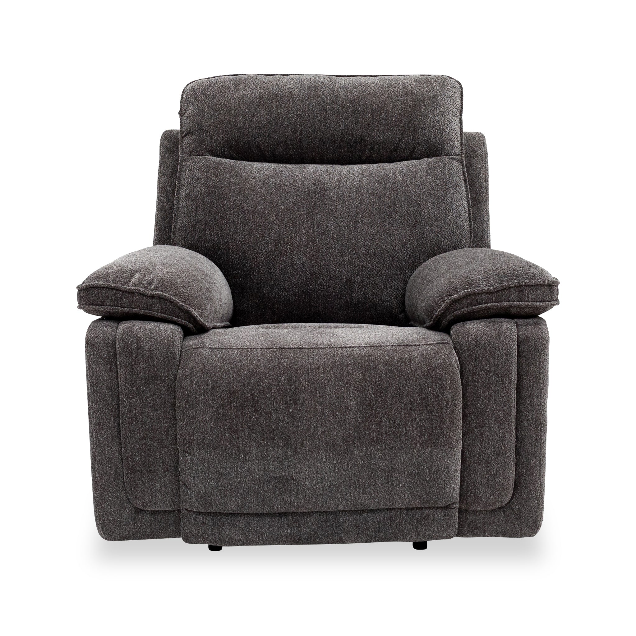 Fauteuil inclinable électrique Adrian en tissu doux au toucher