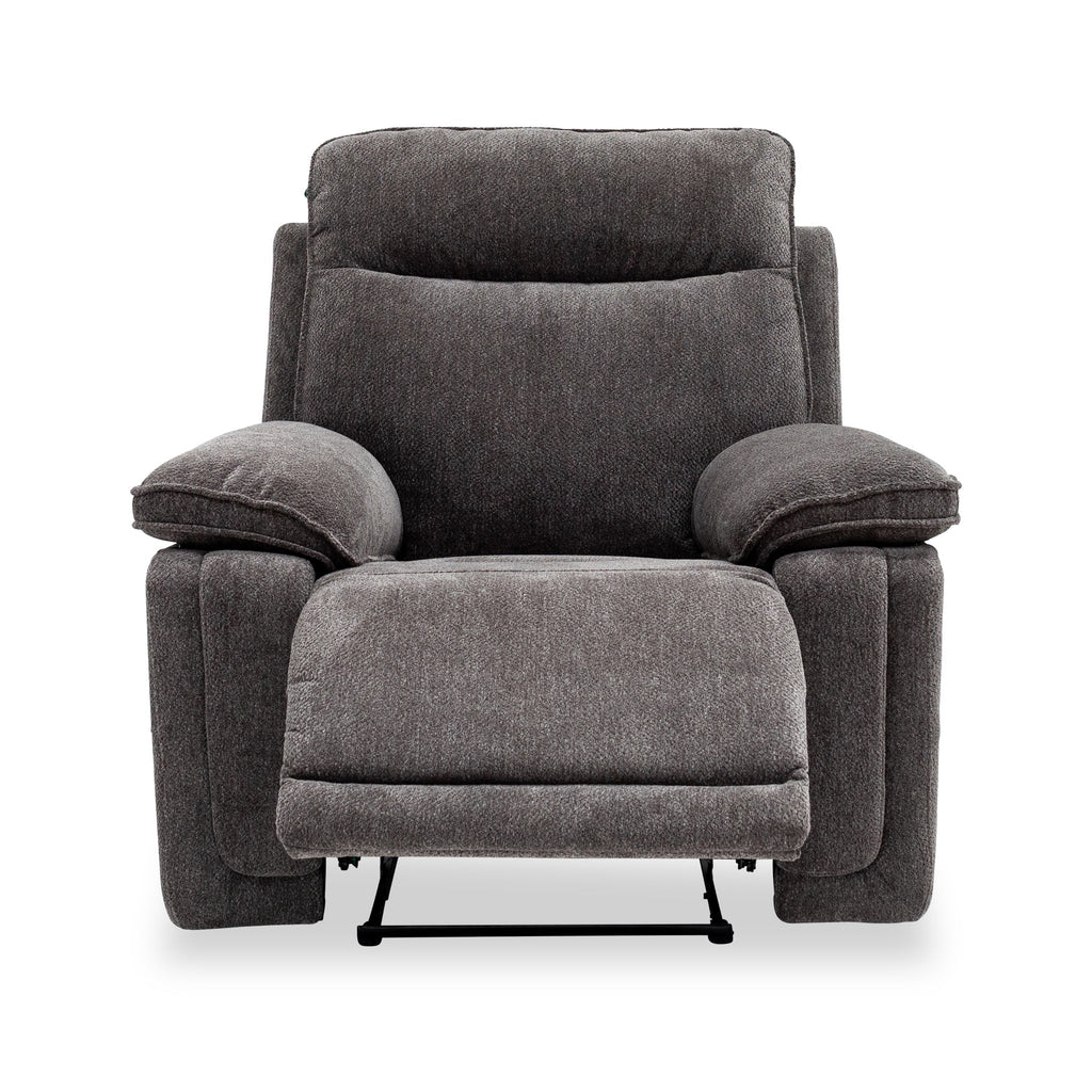 Fauteuil inclinable électrique Adrian en tissu doux au toucher