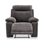 Fauteuil inclinable électrique Adrian en tissu doux au toucher