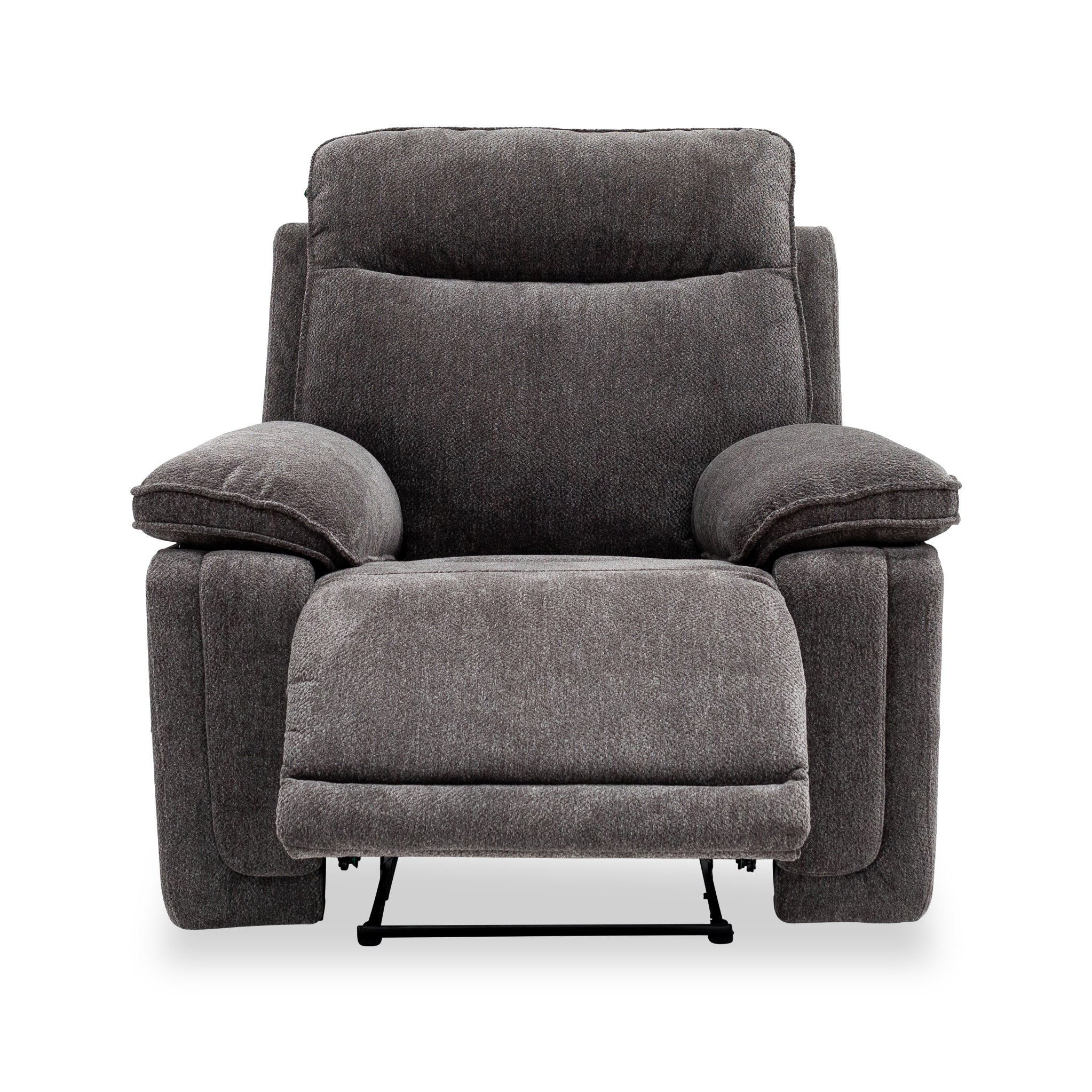Fauteuil inclinable électrique Adrian en tissu doux au toucher