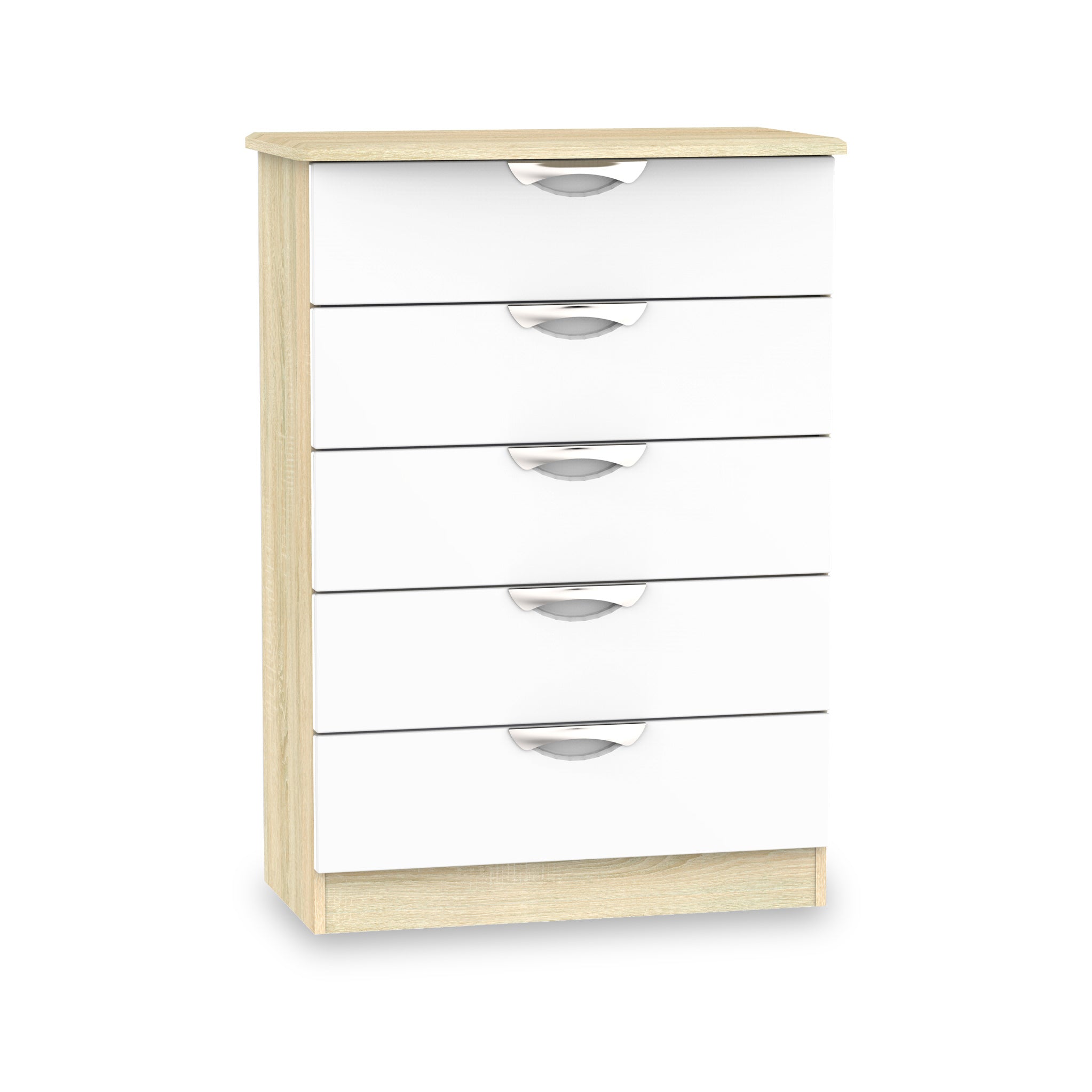 Commode Beckett Gloss à 5 tiroirs