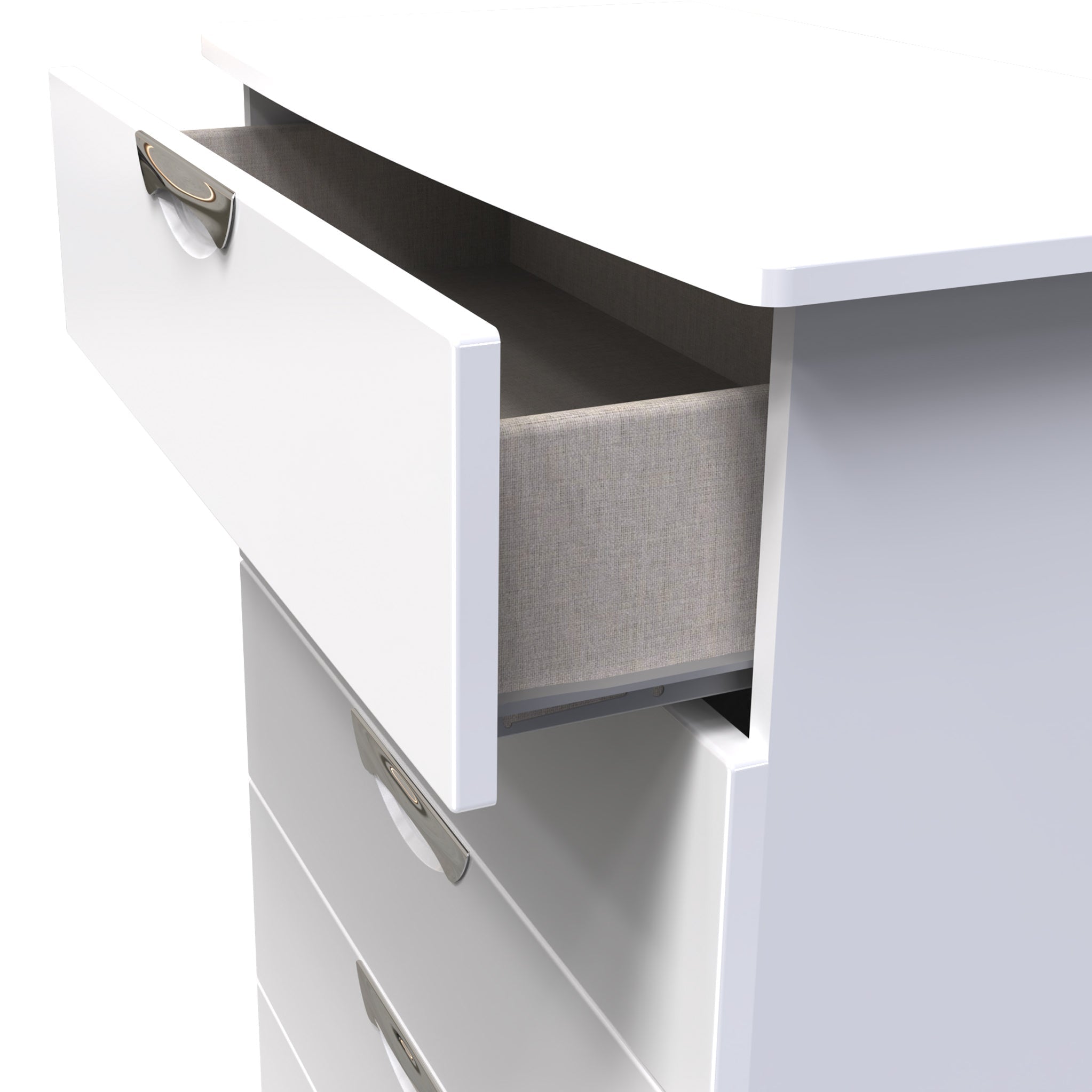 Commode Beckett Gloss à 5 tiroirs