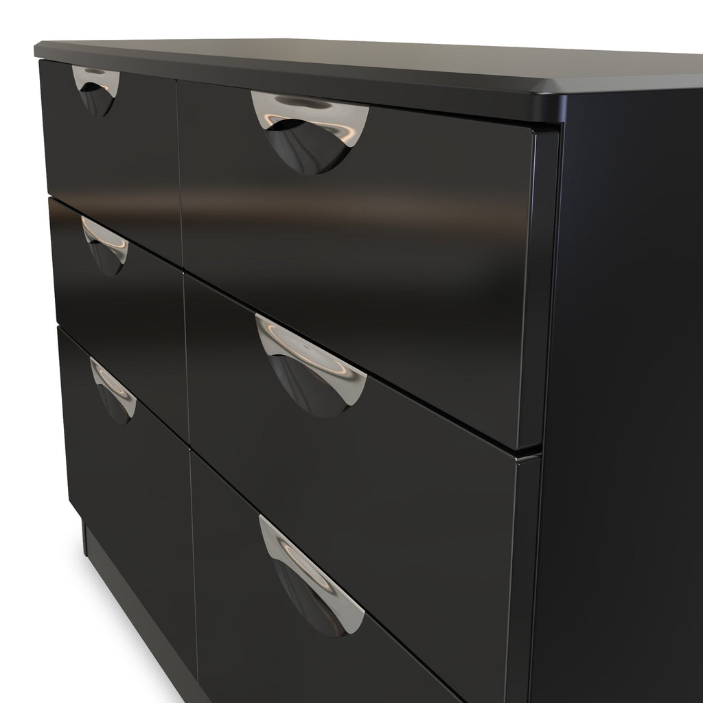 Commode large Beckett Gloss à 6 tiroirs