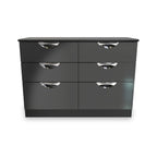 Commode large Beckett Gloss à 6 tiroirs