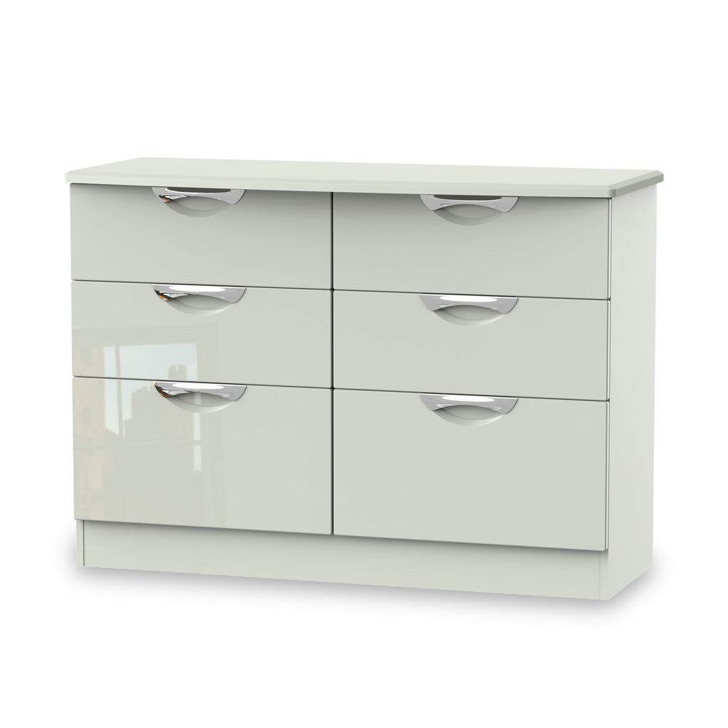 Commode large Beckett Gloss à 6 tiroirs