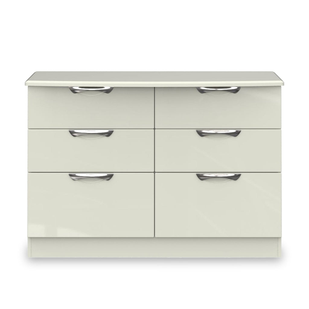 Commode large Beckett Gloss à 6 tiroirs