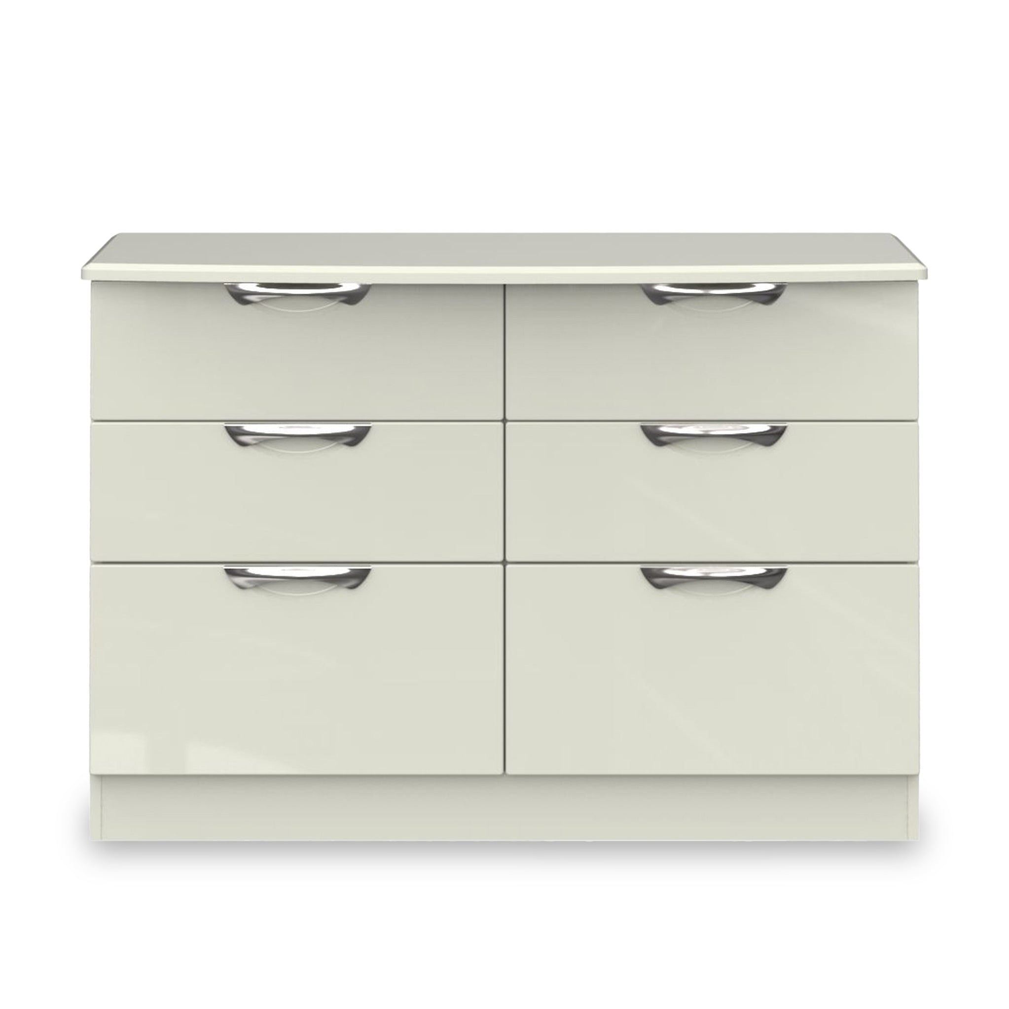 Commode large Beckett Gloss à 6 tiroirs