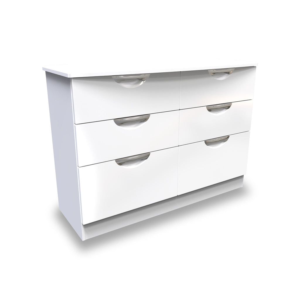 Commode large Beckett Gloss à 6 tiroirs