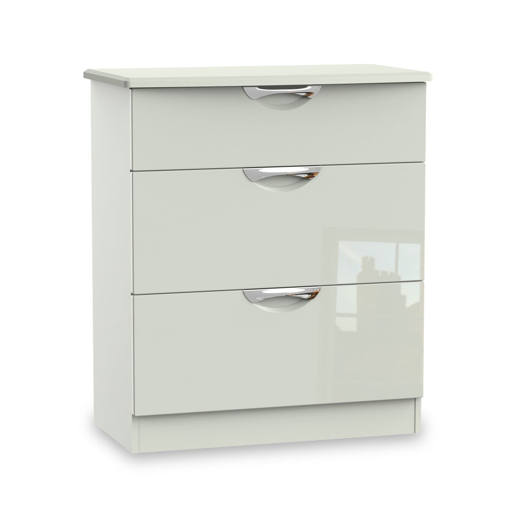 Commode profonde Beckett Gloss à 3 tiroirs