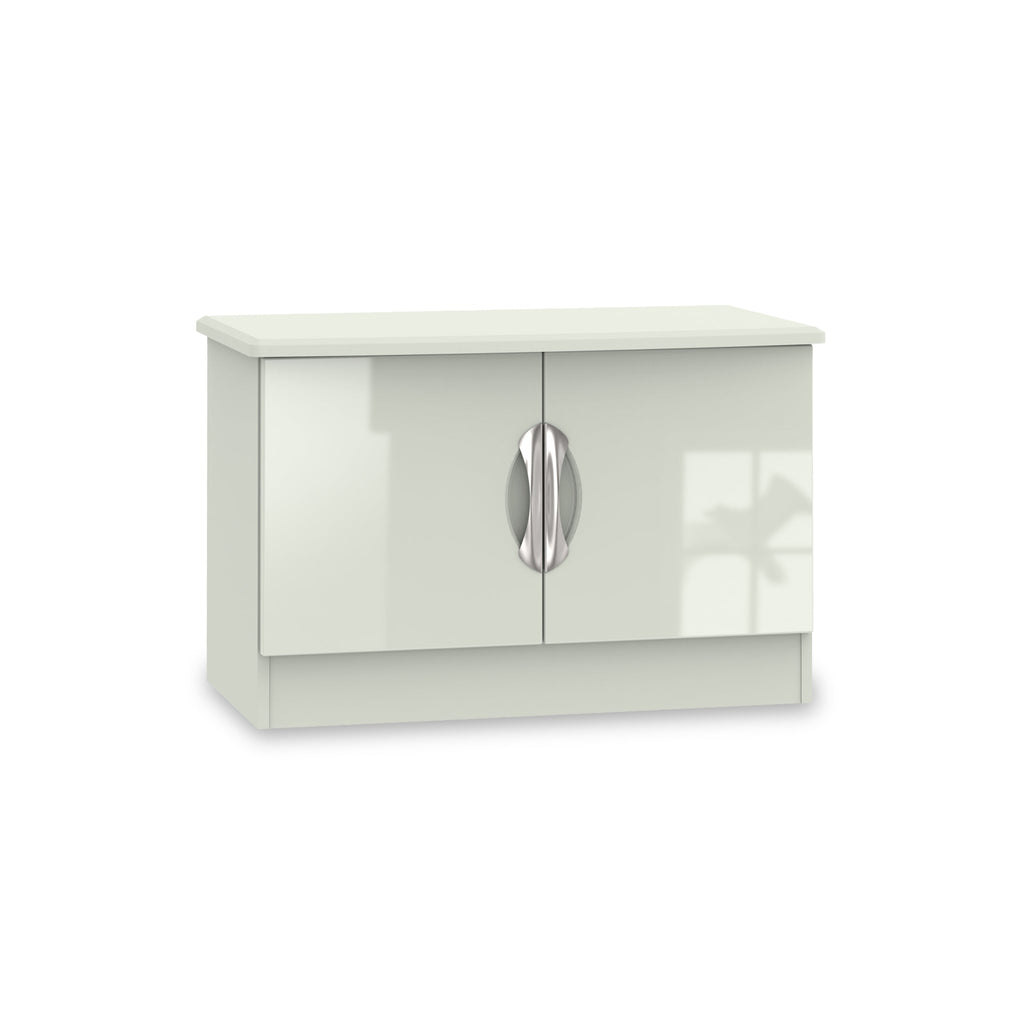Meuble TV compact Beckett Gloss 2 portes