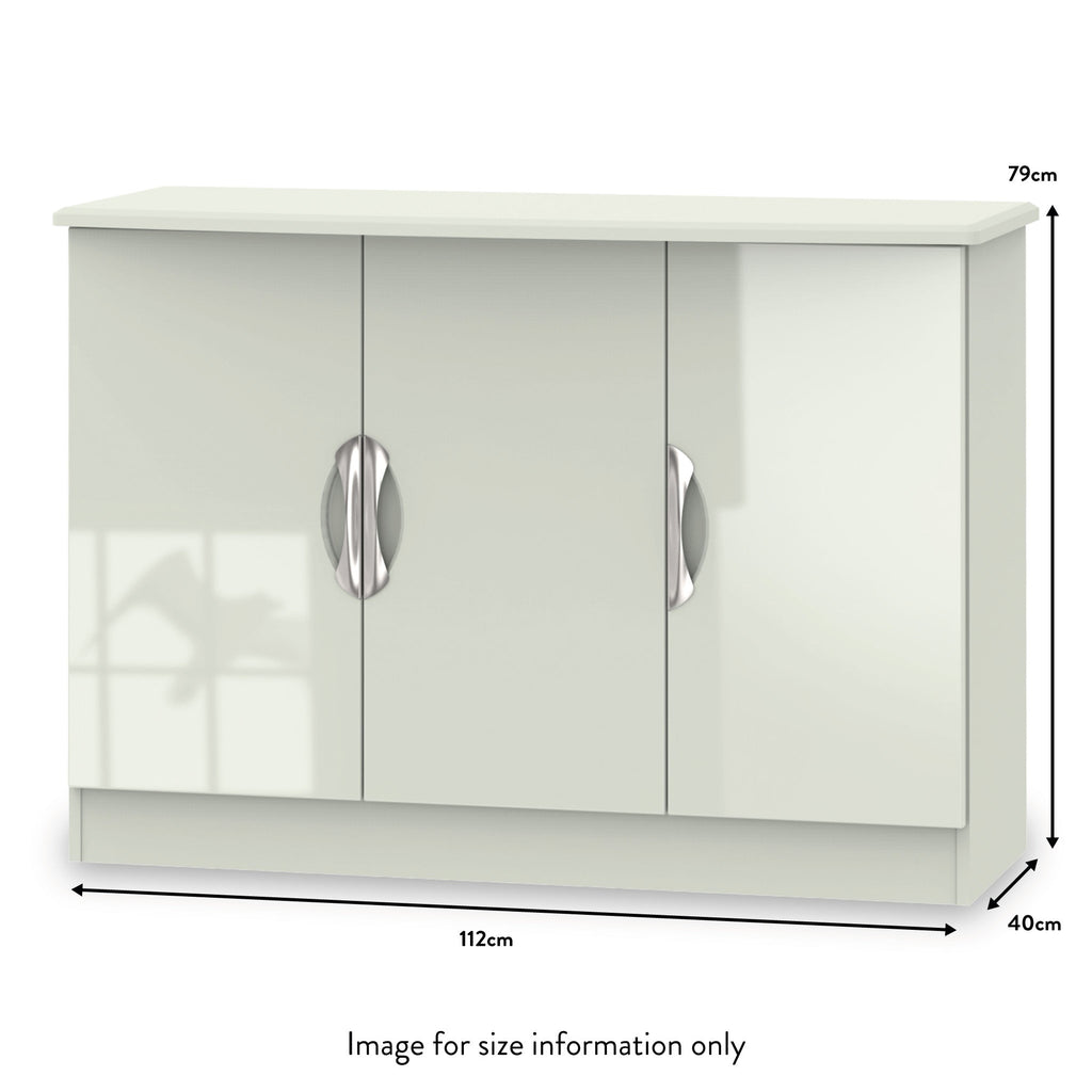 Buffet Beckett Gloss à 3 portes