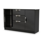 Buffet Beckett Gloss 2 portes 3 tiroirs