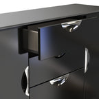 Buffet Beckett Gloss 2 portes 3 tiroirs