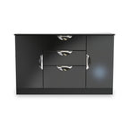 Buffet Beckett Gloss 2 portes 3 tiroirs