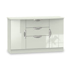 Buffet Beckett Gloss 2 portes 3 tiroirs