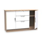 Buffet Beckett Gloss 2 portes 3 tiroirs