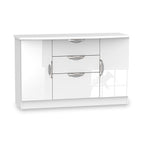 Buffet Beckett Gloss 2 portes 3 tiroirs