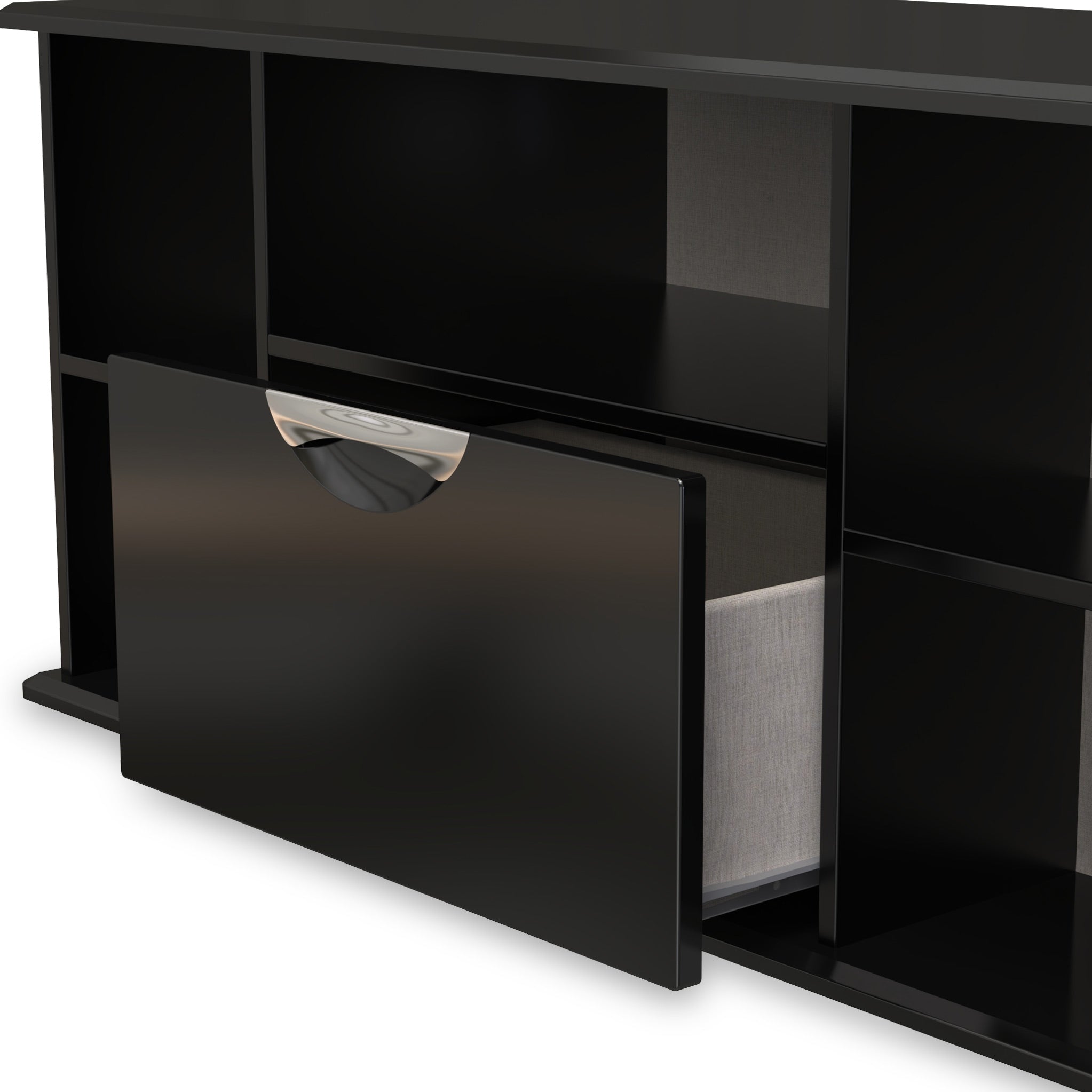Meuble TV d'angle Beckett Gloss