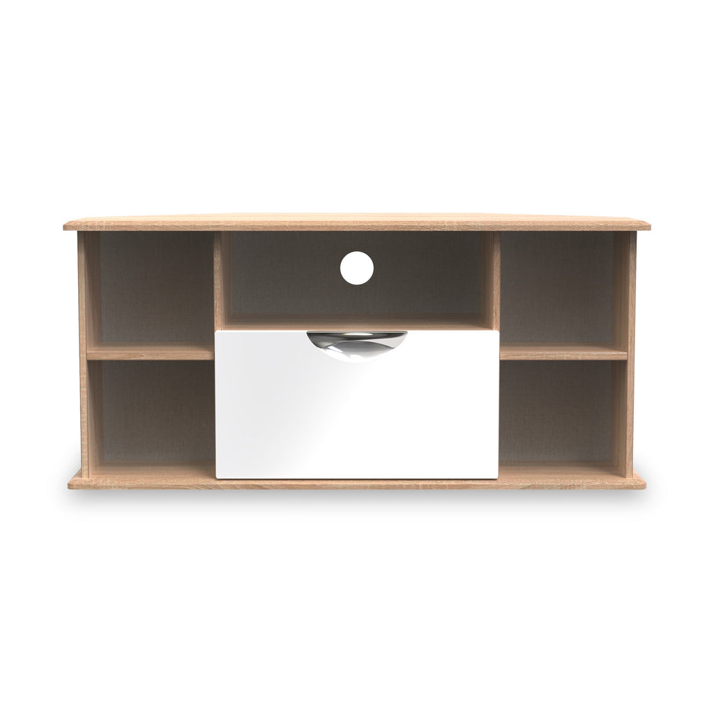 Meuble TV d'angle Beckett Gloss