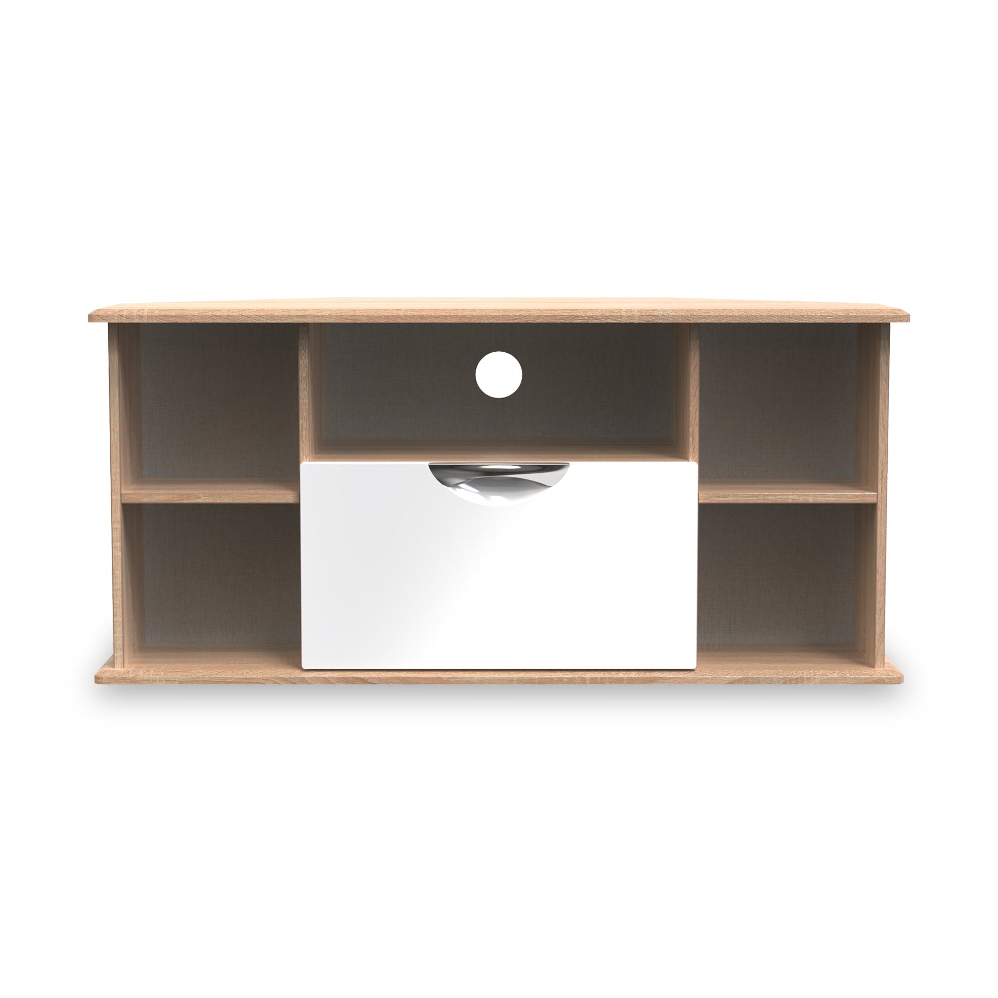 Meuble TV d'angle Beckett Gloss