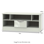 Meuble TV Beckett Gloss à 1 tiroir