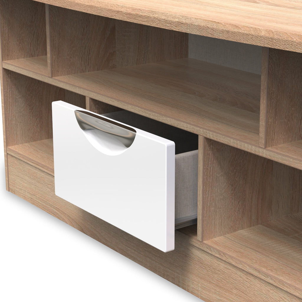 Meuble TV Beckett Gloss à 1 tiroir