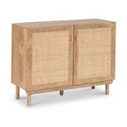 Armoire Henrik en rotin naturel à 2 portes