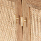 Armoire Henrik en rotin naturel à 2 portes
