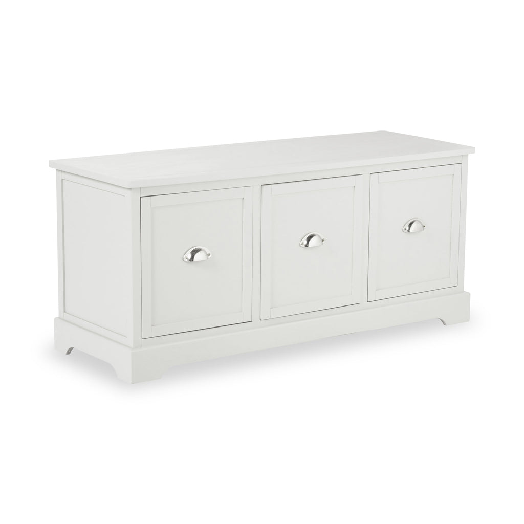 Banc de rangement à 3 tiroirs en pin Croft