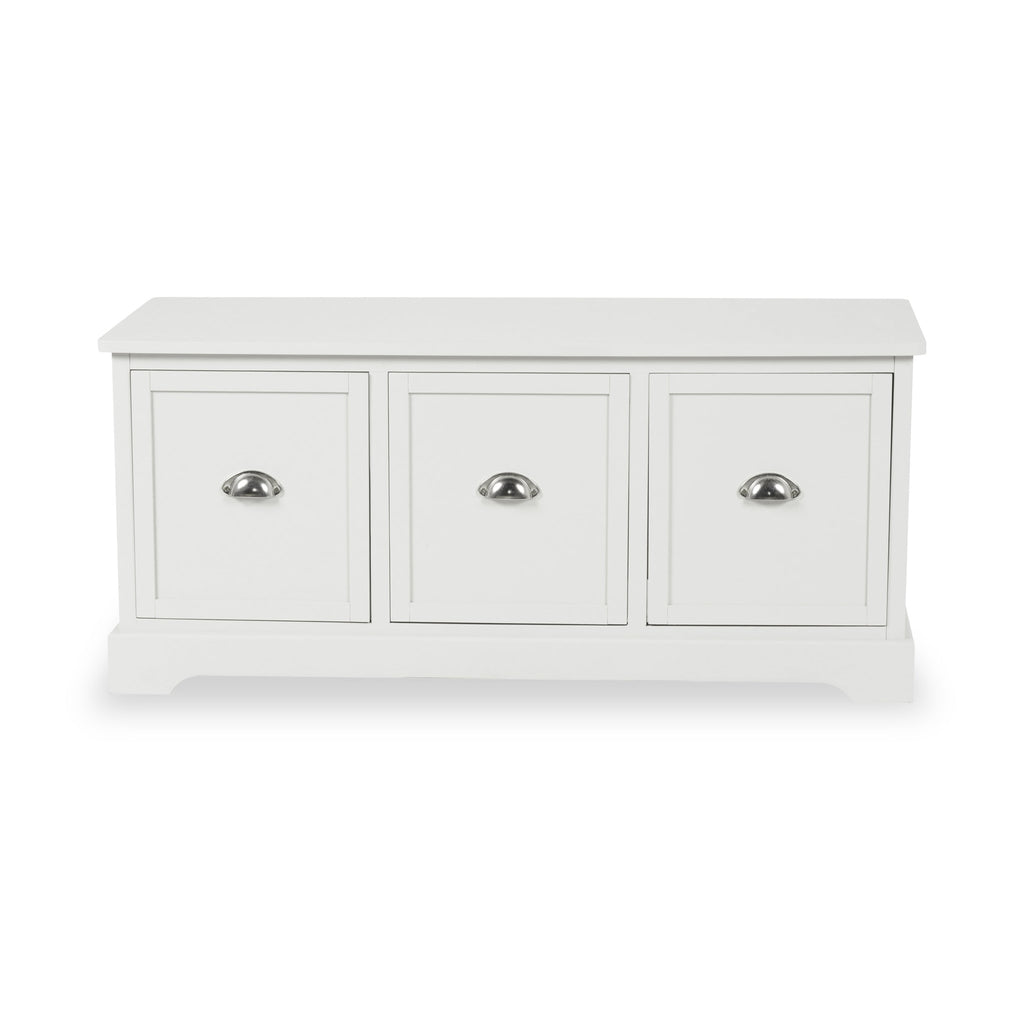 Banc de rangement à 3 tiroirs en pin Croft