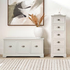 Commode haute à 5 tiroirs en pin Croft