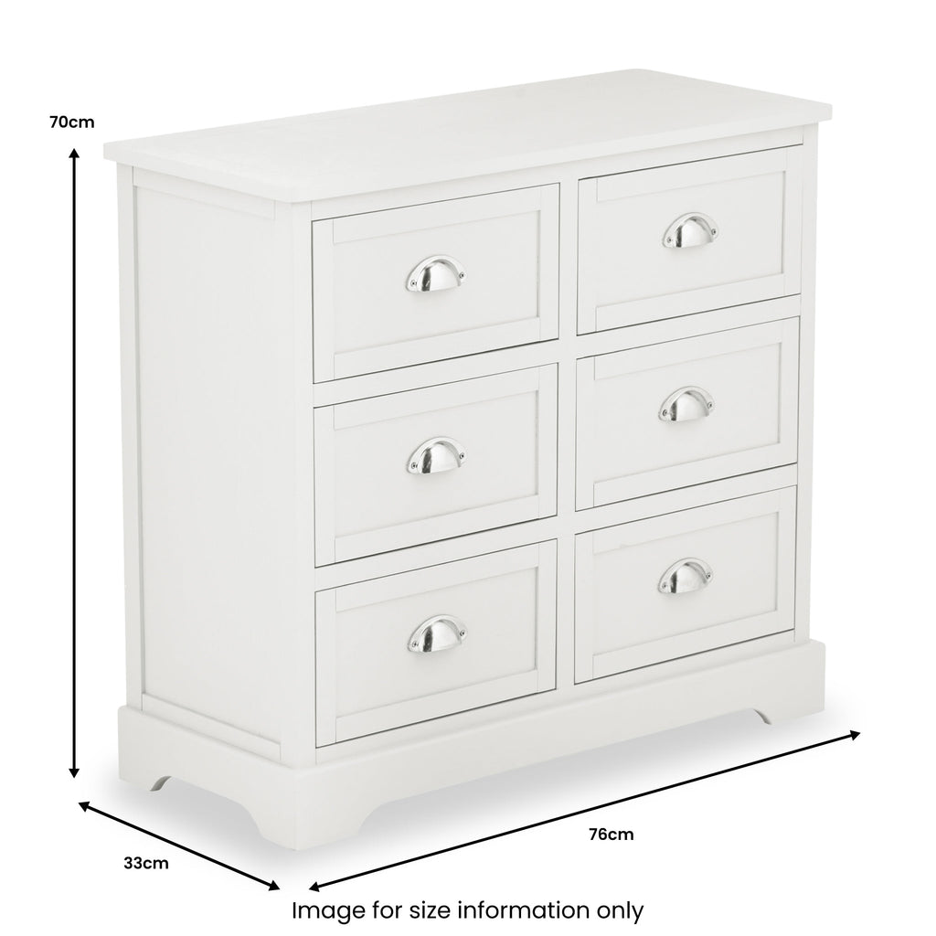 Commode à 6 tiroirs Croft Pine