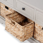 Banc de rangement en pin Devonshire avec paniers