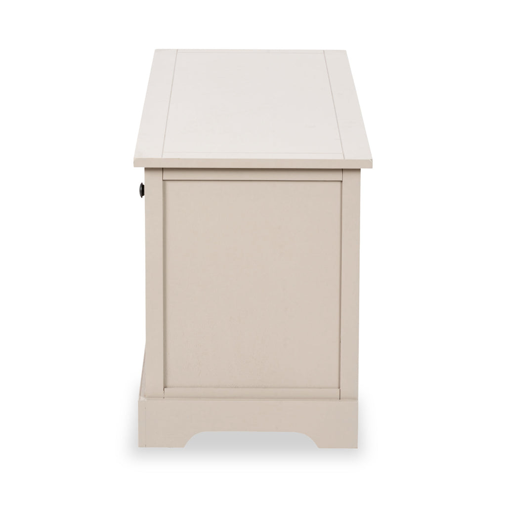 Banc de rangement en pin Devonshire avec paniers