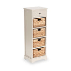 Commode haute en pin Devonshire avec paniers